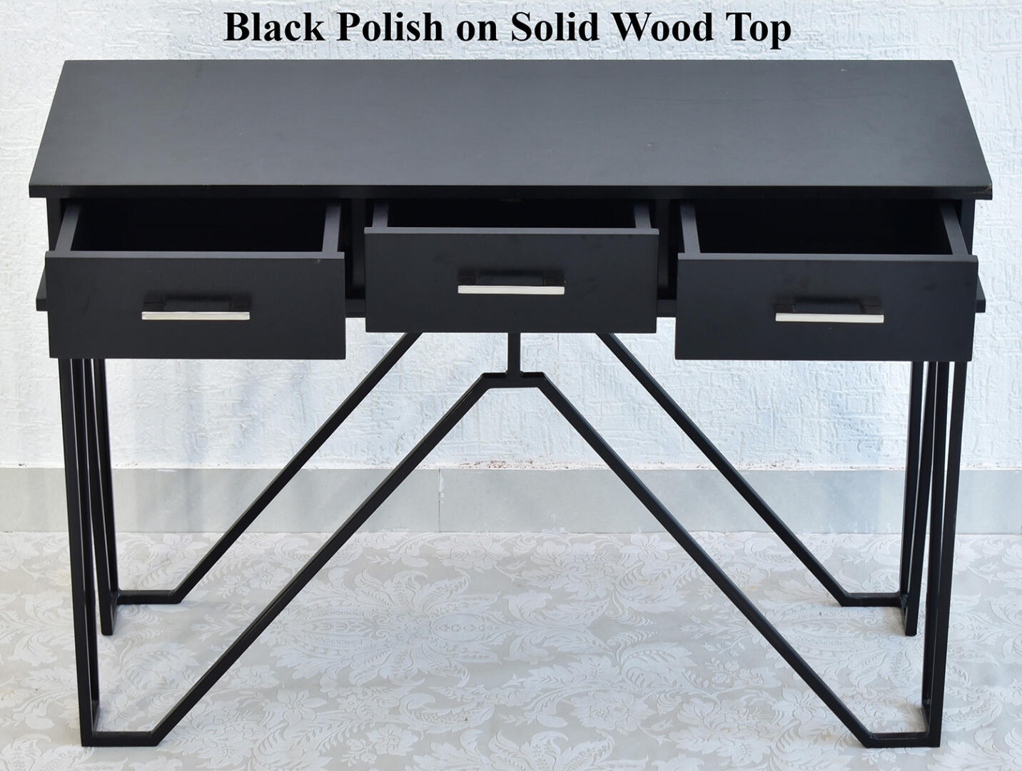 CASINO Console Hall Table-Black